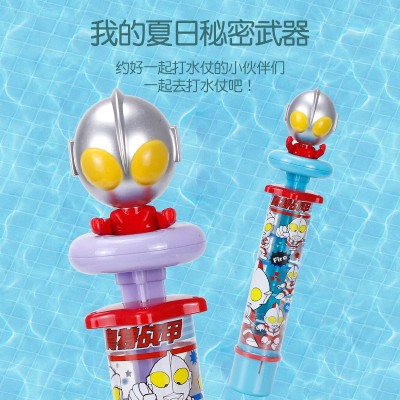 wepoker官网水炮枪打水仗水枪玩具奥特战甲奥特曼卡通造型儿童零食玩具