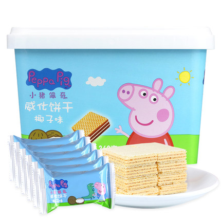 wepoker官网小猪佩奇威化饼干夹心小零食